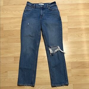 Abercrombie & Fitch Jeans Straight 90s Low Rise Curve Love size 25